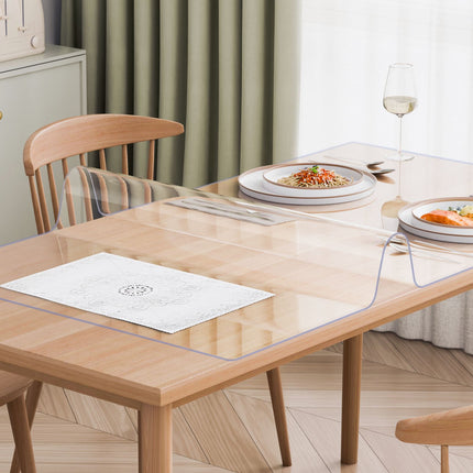 Clear PVC Table Protector 42 x 72 in, 2 mm Thick