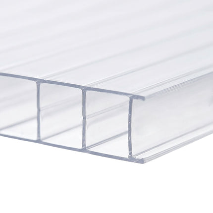 Clear Polycarbonate Multi-Wall Sheets, 6mm, 10-Pack