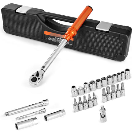 Click Torque Wrench Set, 3/8-Inch, 5–60 Nm, ±3%