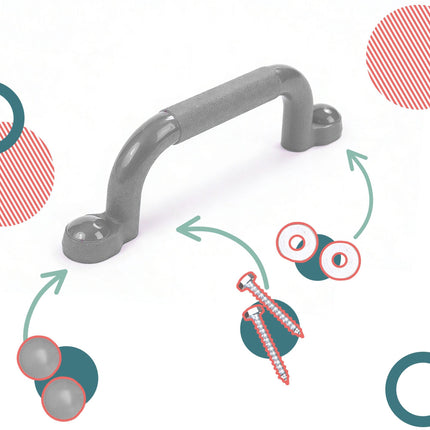Climbing Grab Handles for Play Towers, Textured Plastic