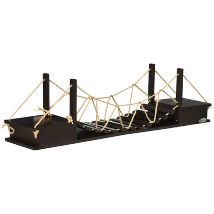 Cat climbing wall with bridge, up to 5 kg, wall mounted