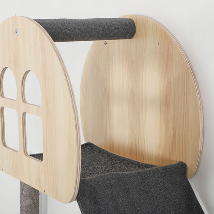Cat Climbing Wall Set with Sisal Ladder and Platform
