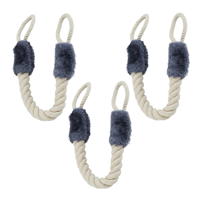 Clip for protection of door cord set of 3 gray