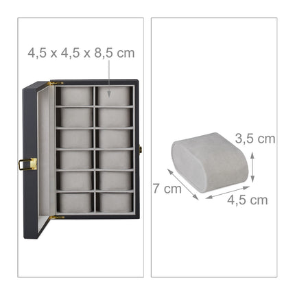 Clock box with 12 compartments