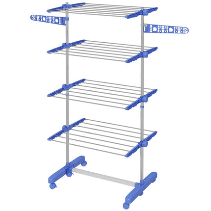 Steel Clothes Airer Tower, wheel dryer with folding wings