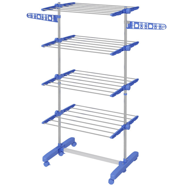 Steel Clothes Airer Tower, wheel dryer with folding wings