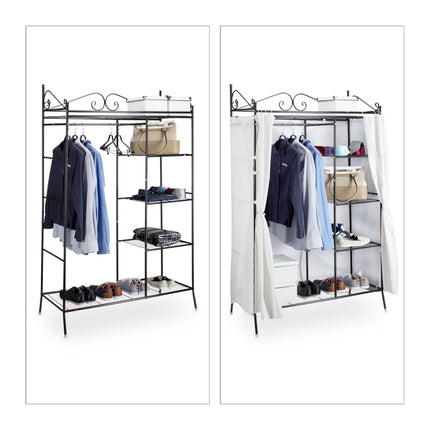 Clothes hanger COUNTRY in metal with fabric cover