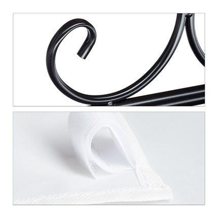 Clothes hanger COUNTRY in metal with fabric cover