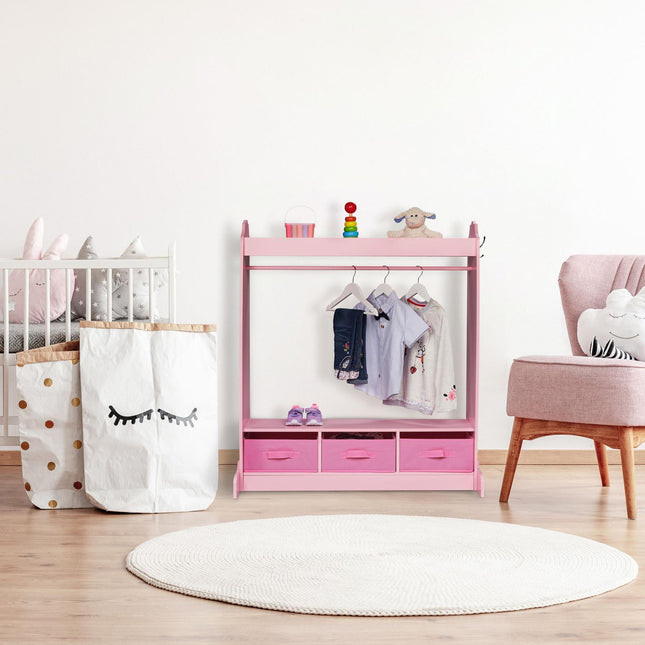 Clothes hanger for children with mirror