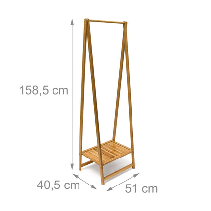 Clothes hanger in bamboo