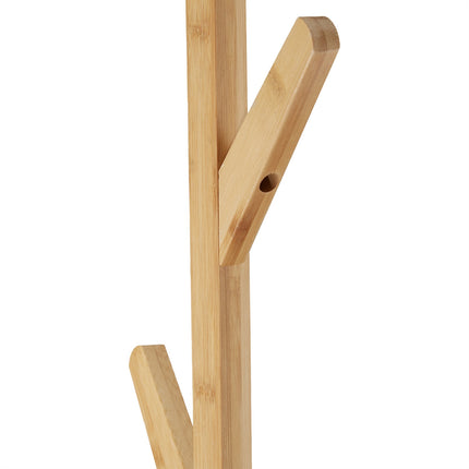 Clothes hanger in bamboo with 3 shelves