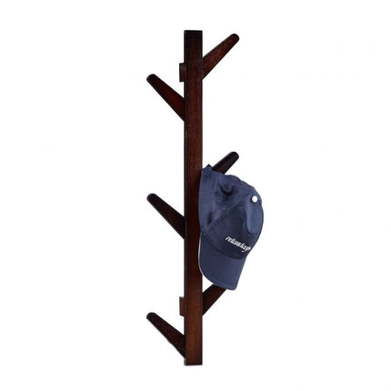 Clothes hanger in bamboo with 6 hooks