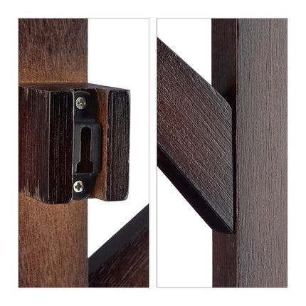 Clothes hanger in bamboo with 6 hooks