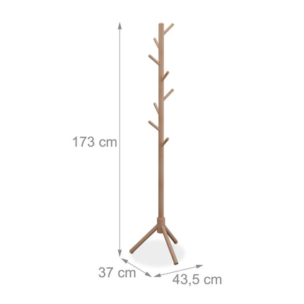 Clothes hanger in beech wood