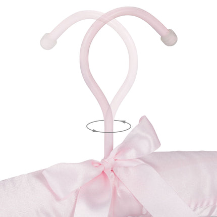 Clothes hanger in satin