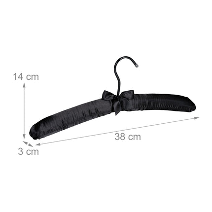 Clothes hanger in satin