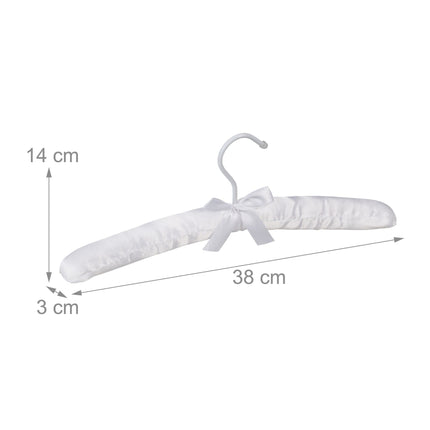 Clothes hanger in satin