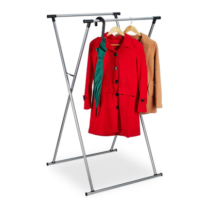 Clothes hanger retractable metal
