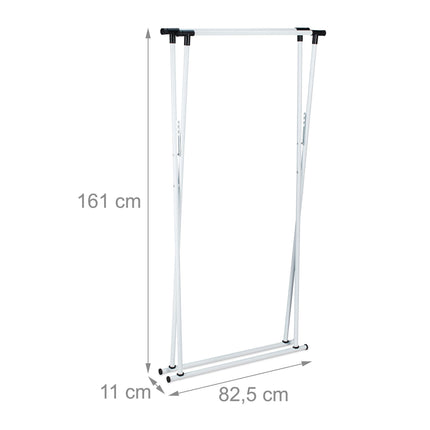 Clothes hanger retractable metal
