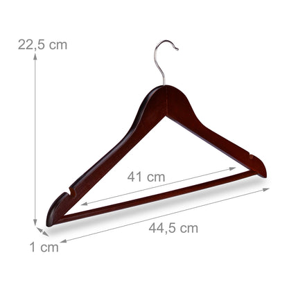 Clothes hangers Wood Set of 10