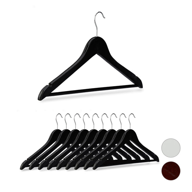 Clothes hangers Wood Set of 10