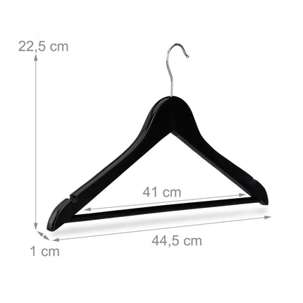Clothes hangers Wood Set of 10