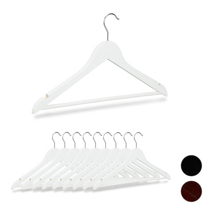 Clothes hangers Wood Set of 10