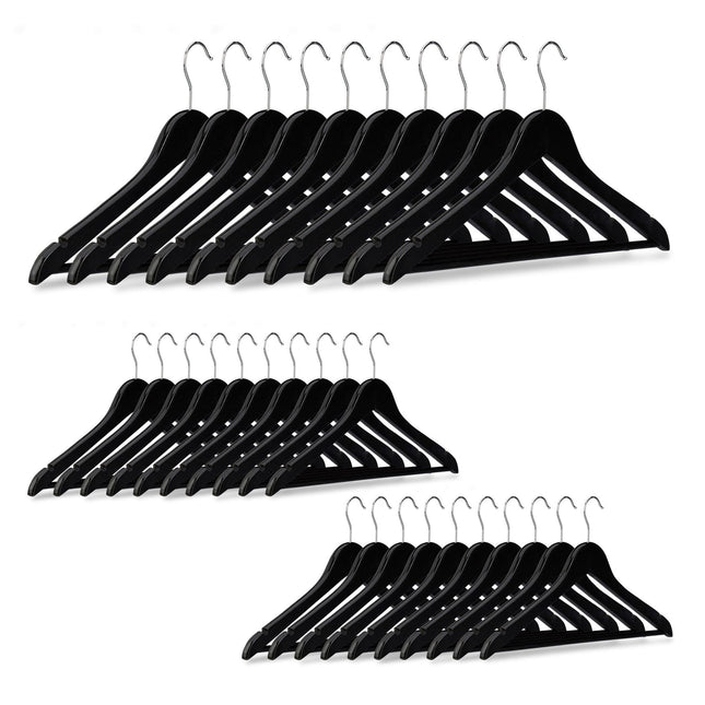 Clothes hangers Wood Set of 30