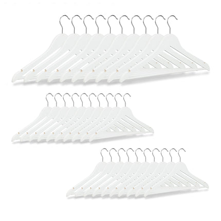 Clothes hangers Wood Set of 30