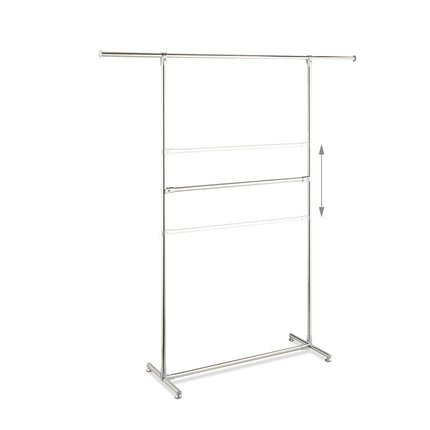 Clothes hanger with 2 bars