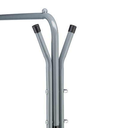 Clothes hanger with 2 shelves