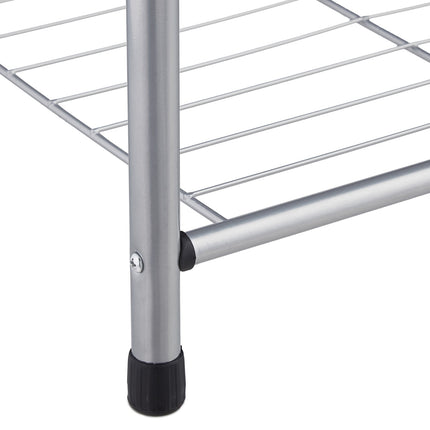 Clothes hanger with 2 shoe shelves