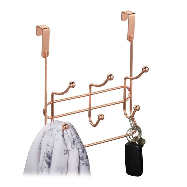 Clothes hanger with 3 double hooks