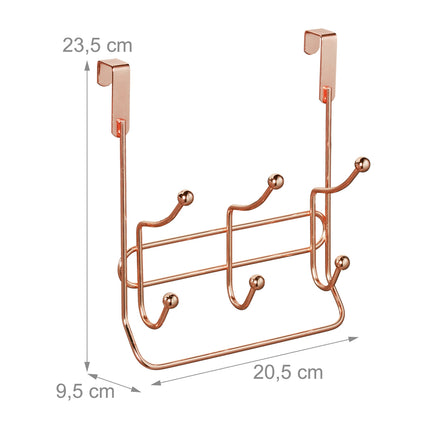 Clothes hanger with 3 double hooks