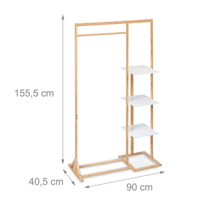 Clothes hanger with shelf