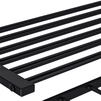 Clothes hanger with shelf