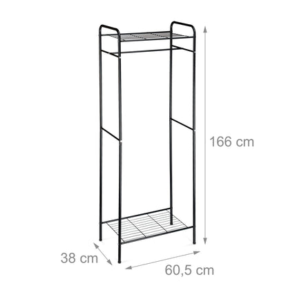 Clothes hanger with shelf SANDRA