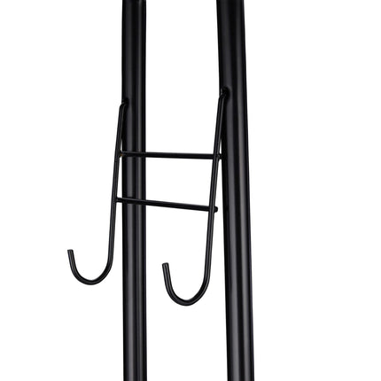 Clothes hanger with shelf and hooks