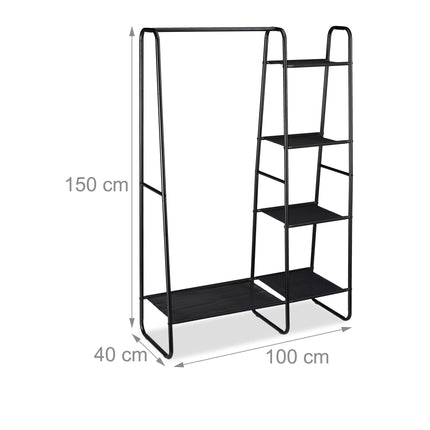 Clothes hanger with shelves