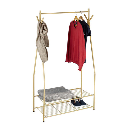 Clothes hanger with shoe shelf SANDRA