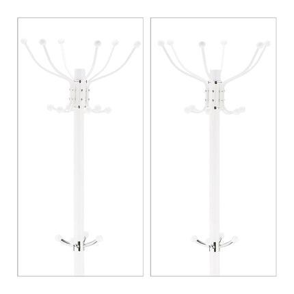 Clothes hanger with umbrella stand