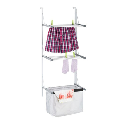 Clothes horse door
