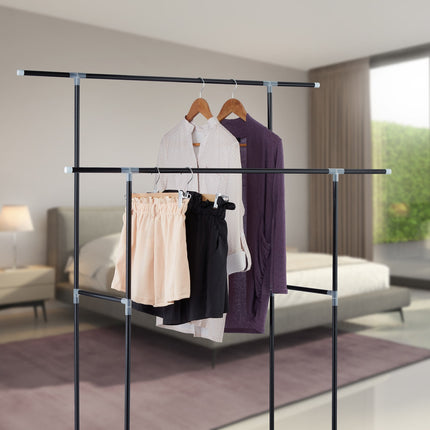 Clothes rack double metal