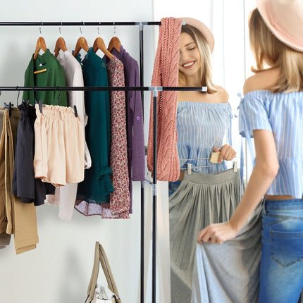 Clothes rack double metal