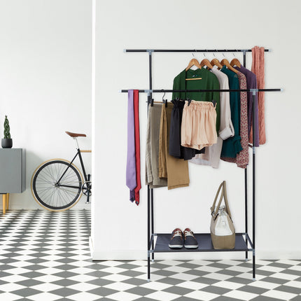 Clothes stand with 2 bars