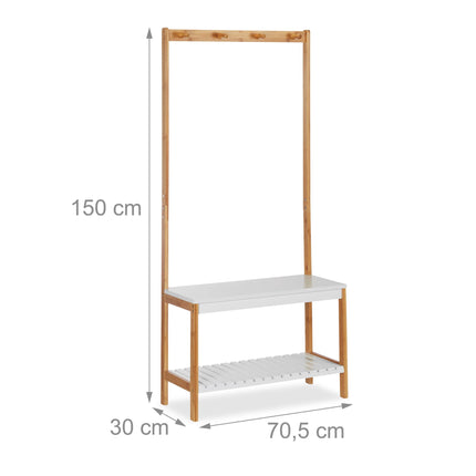 Clothes stand with shelf