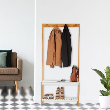 Clothes stand with shelf
