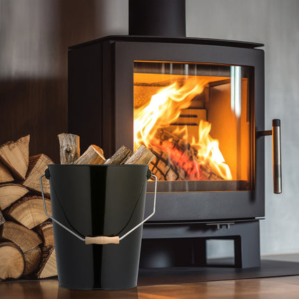 Coal Bucket with Handle – Fireplace, Firewood, Pellets
