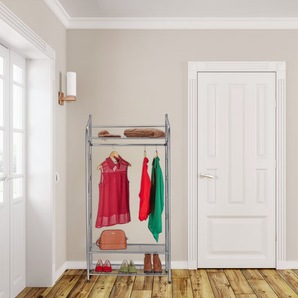 Coat Rack With 3 Shelves