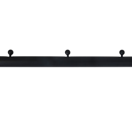 Coat Rack with Shelf and Hooks – Iron, Free-Standing